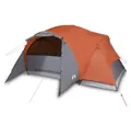 Produktbild: vidaXL Hauszelt, Familienzelt mit Belüftung 8 Personen Grau Orange Wasserdicht