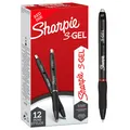 Produktbild: Sharpie S-Gel   Gel Pens   Medium Point (0.7mm)   Red Ink   12 Count Black Barre