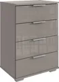 Produktbild: Hochkommode >Easy Plus< 4 Schubladen, SAHARAGRAU - 52x74x38cm (BxHxT)