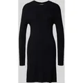 Produktbild: Tom Tailor Denim Figurbetontes Strickkleid aus Viskose-Mix in Black, Größe L