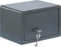 Produktbild: Burgwächter Tresor mit Schlüssel - Möbeltresor Pure Safe PS 110 K - Mini Tresor für Wand und Bodenbefestigung, Stahl anthrazit
