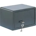 Produktbild: Burgwächter Tresor mit Schlüssel - Möbeltresor Pure Safe PS 110 K - Mini Tresor für Wand und Bodenbefestigung, Stahl anthrazit - Grau