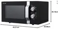 Produktbild: Sharp R204BA Mikrowelle Schwarz 20L 800W Solo-Mikrowelle Drehteller