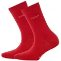 Produktbild: ESPRIT Damen Socken 2 Paar - Kurzsocken, einfarbig Rot 39-42 (Size: 5.5-8 UK)