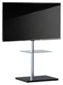 Produktbild: VCM TV Standfuß schwenkbar | Aluminium Ständer für Fernseher 26-70 Zoll | Maße ca. H. 100 x B. 60 x T. 45 cm | bis VESA 400x400 | TV Möbel Nalano mit Fachboden