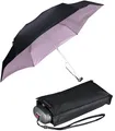 Produktbild: Knirps mini Taschenschirm Travel mit UV- und Hitze-Schutz - black - rose coating