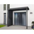 Produktbild: Gutta Rechteckvordach BS PLUS Anthrazit XL 250 x 125 cm Pfosten und Seite Links
