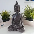 Produktbild: Thai Buddha Figur braun als Teelichthalter 30 cm