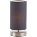 Produktbild: BRILLIANT Lampe Clarie Tischleuchte eisen/grau | 1x D45, E14, 40W, geeignet für Tropfenlampen (nicht enthalten) | Mit Schnurzwischenschalter