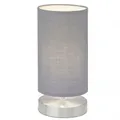 Produktbild: Brilliant Tischleuchte Clarie 1-flammig E14/40W Metall/Textil eisen/grau