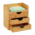 Produktbild: Schreibtisch organizer Schubladenbox Tischorganizer 3 Schubladen Bambus 1,3 kg