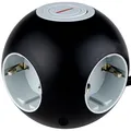Produktbild: REV Powerglobe mit Schalter, 4-fach, schwarz/grau