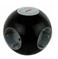 Produktbild: 136AN REV PowerGlobe, Würfelsteckdose, Steckdose rund, mit Schalter, 1,4m 3500W