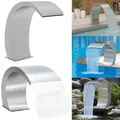 Produktbild: LED Schwalldusche Edelstahl Pool Wasserfontäne Wasserfall Schwallbrause 4 Form