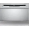 Produktbild: homeX GST6AD-S Tischgeschirrspüler, Mini Geschirrspüler - 6 Programme, Spülmaschine klein für 6 Maßgedecke, AquaStop
