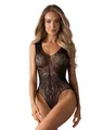 Produktbild: Obsessive Damen Cuerpo De Red Con Entrepierna Abierta. Body, Schwarz (Negro 002), 40 (Herstellergröße: 42)