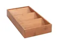 Produktbild: WENKO Schubladen-Gewürzregal, Einsatz aus geräuchertem Bambus, Organizer für Gewürze, 38 x 6 x 20 cm