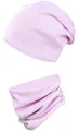 Produktbild: TupTam Mütze und Schal Kinder Set – Weiches Schal Mütze Set Kinder für Herbst und Winter, Farbe: Helllila, Größe: 56-62