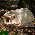 Produktbild: Igelhaus mit Isolierung Igelfutterhaus Igelhotel Igelhütte Holz Unterschlupf