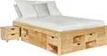 Produktbild: Inter Link Funktionsbett CLAAS 160x200 Natur Massivholz