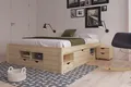 Produktbild: Inter Link Funktionsbett Claas 160x200, aus Massivholz, mit Rollrost und Nachtkommode, versch. Farben u Größen
