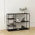 Produktbild: [en.casa] - Standregal Isojoki 120x35x87,5 Cm Metall Schwarz Matt