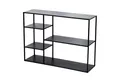 Produktbild: en.casa Standregal, »Isojoki« mit 5 offenen Ablagefächern Metall 120x35x87,5cm Schwarz