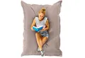 Produktbild: Green Bean Sitzsack XL Outdoor Sitzsack Square 120x160cm (XL Riesensitzsack 120x160cm 270 Liter Kinder & Erwachsene Bean Bag EPS Perlen Füllung, Groß Draußen Outdoor Liegekissen), Waschbar Wetterfest Lounge Sitzkissen Bodenkissen