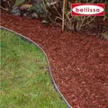 Produktbild: bellissa Rasenkante Garten verzinkt 118x13 cm biegsam Gartenbeet Gartendeko Wegrain Beet 99680