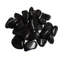 Produktbild: Aquagart 20kg Polierter Kiesel Glanzkies Flusskiesel Kieselsteine Gartenkies Zierkies Schwarz