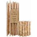 Produktbild: SEVICO 5m Staketenzaun 120cm x 5m mit Lattenabstand 7-8cm Zaunlatte Gartenzaun aus Haselnuss Natur STAHLKRAMPEN GRATIS V18 7-8 - Braun