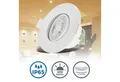 Produktbild: B.K.Licht LED Einbauleuchte 6er Set Bad Einbaustrahler, IP65, Schwenkbare Deckenspots, LED fest integriert, Warmweiß, 3.000K, 480Lm, 4,9W, Kunststoff, 9 x 4,2 cm