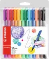 Produktbild: Stabilo Filzstifte pointMax, 12 Farben, Strichstärke 0,8 mm, im Etui 187534