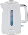 Produktbild: Briebe KT1168WHT Elegance Wasserkocher 1,7L Elektrischer Schnellkochend, BPA frei, 360° Sockel Weiß