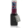 Produktbild: WMF Kult X Mix & Go – Smoothie Maker & Mixer, kompakter Standmixer 300 W mit 0,6 L Tritan-Flasche, 4 Edelstahlklingen, Sicherheitsabschaltung, Shake Mixer aus Cromargan Edelstahl, Deep Black