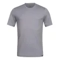 Produktbild: TOM FYFE Premium Merino T-Shirt Slim Fit Herren Hellgrau/M aus 100% Merinowolle – geruchshemmend, atmungsaktiv – Made in Europe