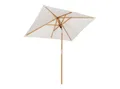 Produktbild: Sekey Sonnenschirm 200 x 150cm Holz Sonnenschirm Rechteckig Gartenschirm, UV Schutz 50+, LxB: 200,00x150,00 cm, Terrassenschirm Knickbar Balkonschirm