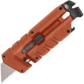 Produktbild: Gerber Multi-Tool mit 8 Funktionen, Prybrid-Utility, Multifunktionswerkzeug mit Cuttermesser, Brecheisen und Gurtschneider, Orange, Edelstahl, 1068160