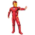 Produktbild: Rubies Iron Man Deluxe Kinderkostüm mit gepolsterter Brust, Überzieher und Maske, offizielles Marvel-Kostüm für Karneval, Weihnachten, Geburtstag, Party und Halloween., 5-6 Jahre, Bunt
