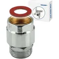 Produktbild: tecuro Rohrbelüfter für Auslaufventile und Zapfhähne, Innengewinde 3/4 x Außengewinde 3/4, Messing CW617N, verchromt