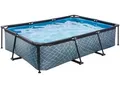 Produktbild: Framepool EXIT, grau, B:200cm H:65cm L:300cm, Schwimmbecken, BxLxH: 200x300x65 cm, mit Kartuschenfilter