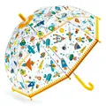 Produktbild: DJECO Kinder-Regenschirm Weltall – Transparenter Schirm mit Weltraummotiven, sicher & stabil, manuelle Öffnung, Fiberglasgestell, 70 cm Ø – Perfekt für kleine Astronauten