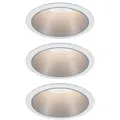 Produktbild: EBL Set Cole Coin 3StepDim rd starr LED 3x6,5W 2700K 230V weiß/silber matt/Kst Einbaustrahler - 93410