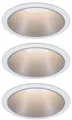 Produktbild: Paulmann LED Einbauleuchte Cole, Dimmfunktion, LED wechselbar, Warmweiß, Deckenspots, 3er Set