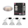 Produktbild: Paulmann 93410 LED Einbauleuchte Cole rund incl 3x6,5W dimmbar Einbaustrahler Weiß, Silber Einbaulampe Kunststoff, Alu Zink Deckenspot 2700K