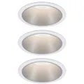 Produktbild: Paulmann 93410 Cole Coin Einbauleuchte 3er Set LED 6 W Weiß, Silber