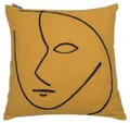 Produktbild: DAVID FUSSENEGGER Kissenhülle Nova 'Auge' 50 x 50 cm Senf