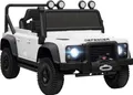 Produktbild: AIYAPLAY Kinder Elektroauto, Land Rover Defender 110 SVX 12V 7Ah Kinderauto mit Fernbedienung, 2 Motor, Kinderfahrzeug mit Softstart, Soft Stopp, 4 Stoßdämpfer, Hupe, MP3, Licht für 3-5 Jahre Weiß