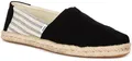 Produktbild: TOMS Alpargata Seil Streifen Leinen Espadrilles Damen Flach Schwarz UK 4 - 8