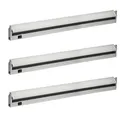 Produktbild: Oktaplex 3x Unterbauleuchte Küche LED Lichtleiste 1200lm Alu 15W 230 V neutralweiß 4000K 90cm Schwenkbare Unterschrankleuchte Rota mit Schalter